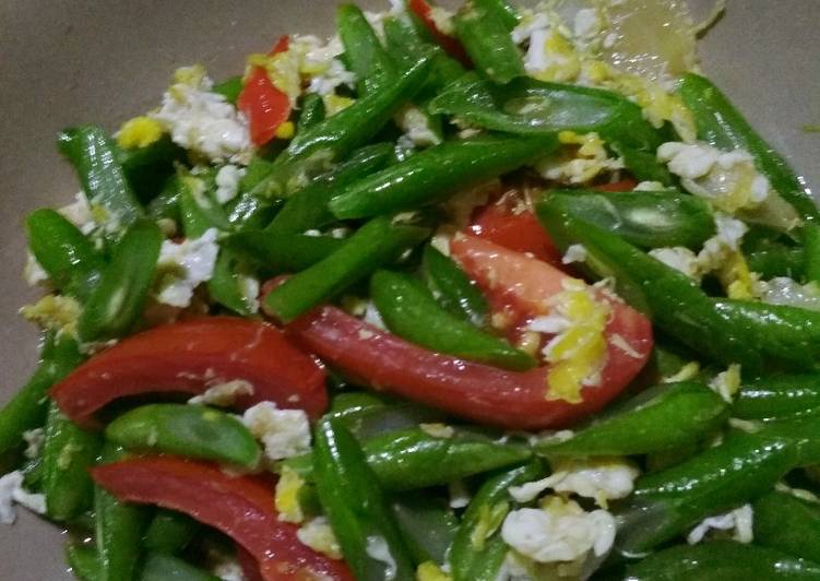 Tumis buncis telur