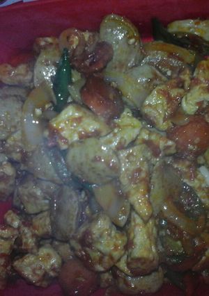 Foto resep Sosis,baso,otak2 cah saus tiram