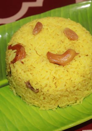 A picture of Basanti pulao.