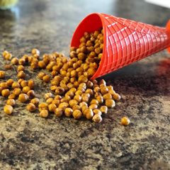A picture of Baked Garbanzo Beans/Chickpeas/Chole/Kabuli chana.