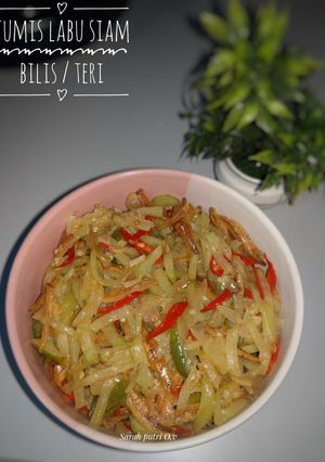 Foto resep Tumis labu siam bilis / teri