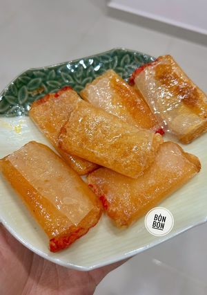 Hình của món Bánh Tổ Cuốn Bánh Tráng Chiên Giòn.