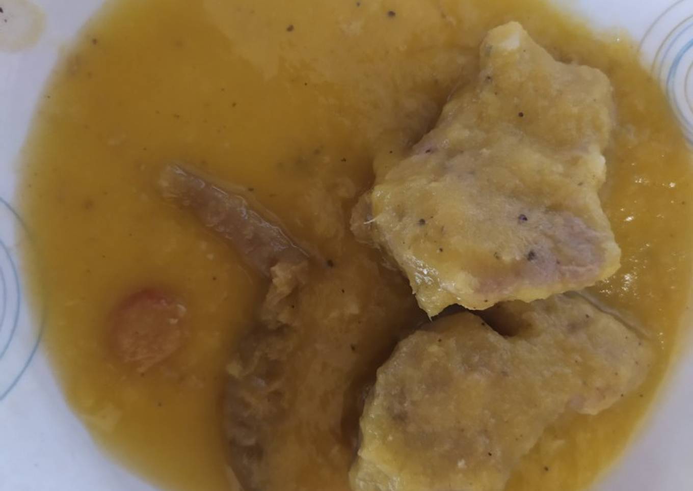 Guisado de lomo y piña