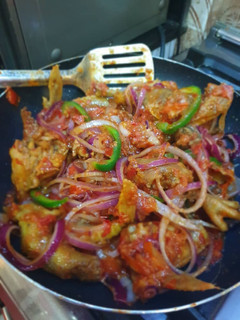 A picture of Peppered chicken.