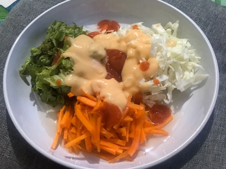 Cara Mudah Membuat Resep  Salad simple dan segar yang Enak, Bikin Ketagihan