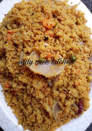 A picture of Fried Couscous.