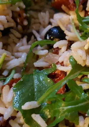 Une photo de Salade de riz vegan