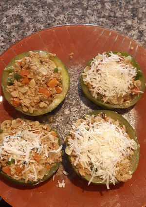 Una foto de Zapallitos rellenos vegetarianos