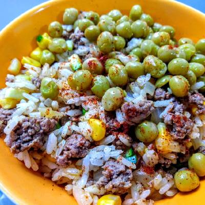 Arroz con verduras y carne molida de res Receta de LuisHernando  Garcia-Pinzon- Cookpad