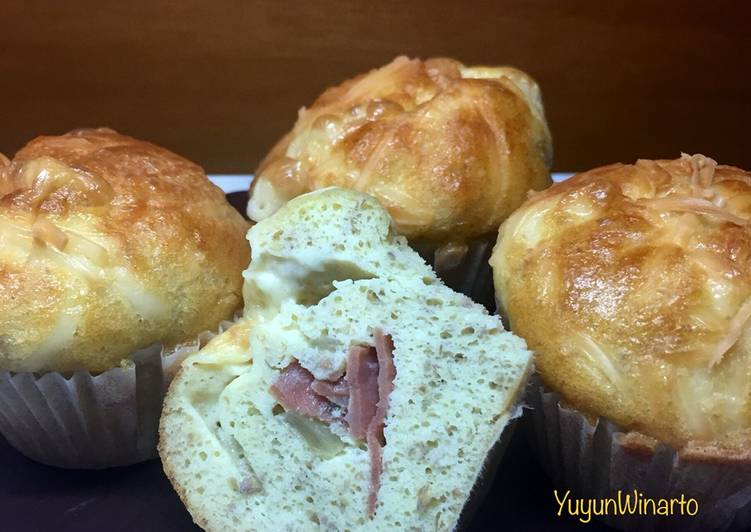 Resep Smokebeef Garlic Muffin #ketofy Anti Gagal