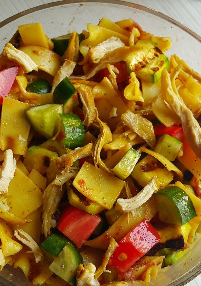 عکسی از دستور پاستا سبزیجات رژیمی