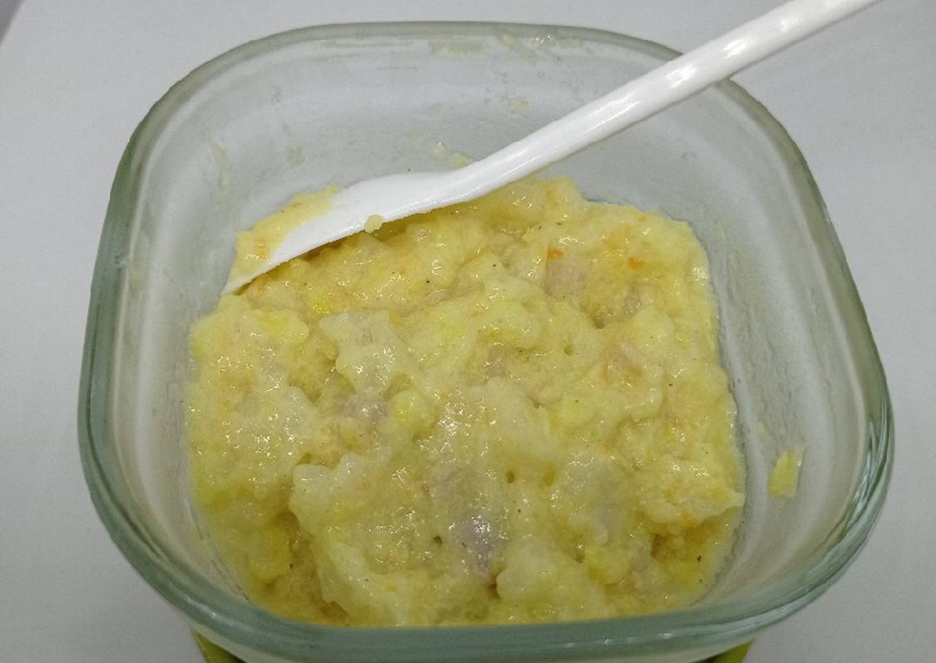 Bubur opor ayam (MPASI 10 bln+)