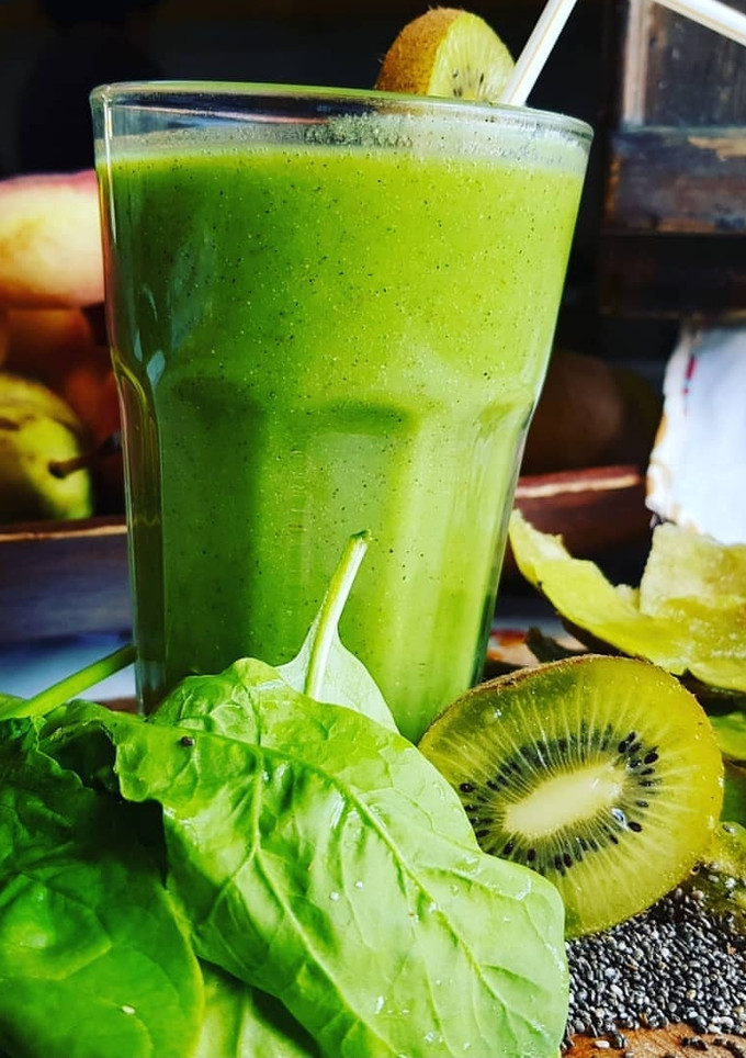 Una foto de Smoothie verde