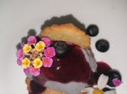 Una foto de mousse de blueberry