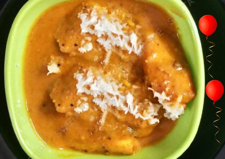 Easiest Way to Make Super Quick Homemade Patato Chaman With Tomato Gravy