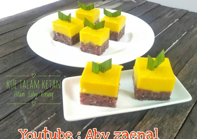 Resep Kue Talam Labu Kuning Ketan Hitam Oleh Aby Zaenal Dapur Aby Cookpad