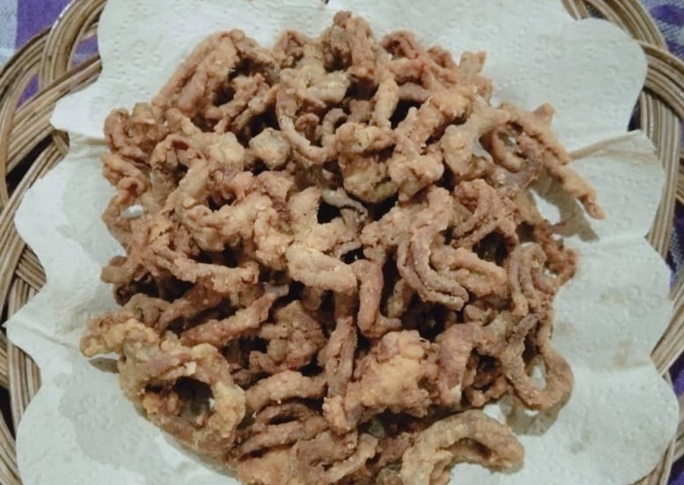 Usus ayam goreng
