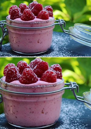 Foto di Mousse di lamponi