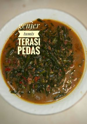 Foto resep Genjer tumis terasi pedas