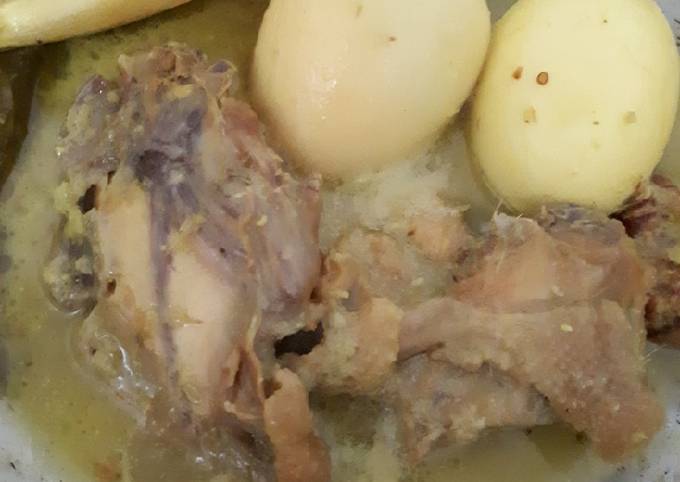 Opor porsi sedikit simple (ayam sudah ungkepan)