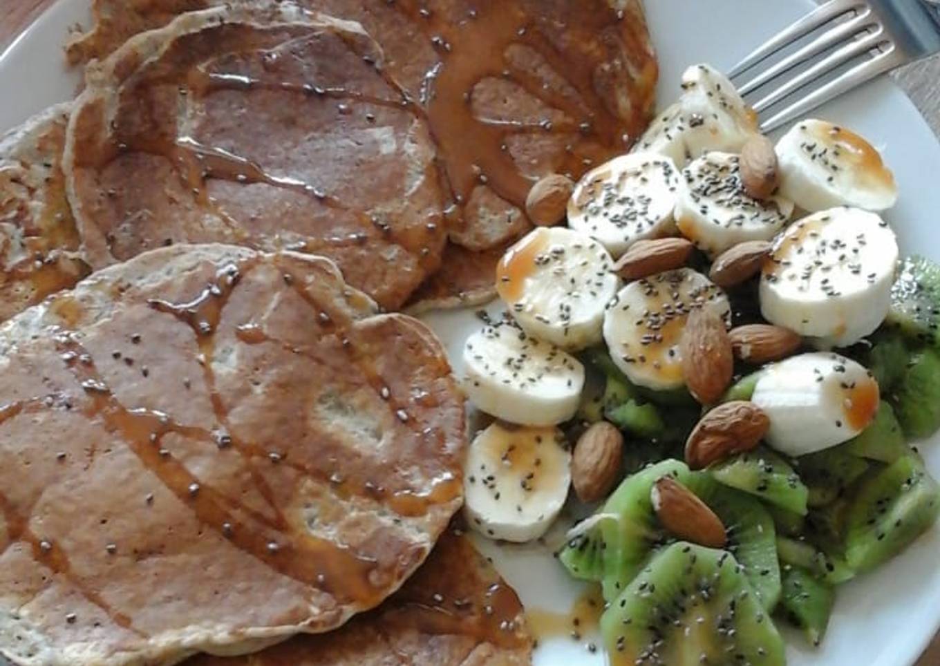 Tortitas de plátano y avena