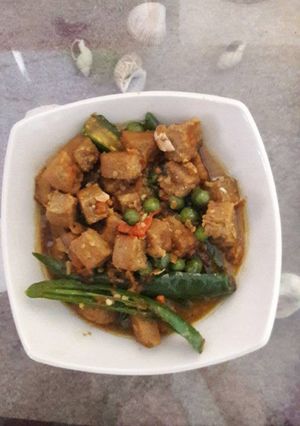 Foto resep Oncom cabe hijau