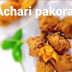 A picture of Achari pakora.