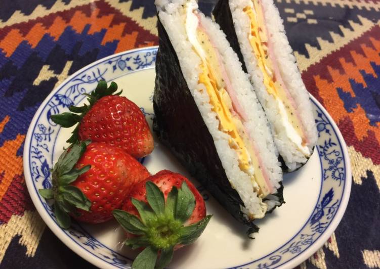 Easiest Way to Make Super Quick Homemade Japanese Rice Sandwich