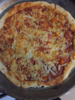 Una foto de Pizza casera