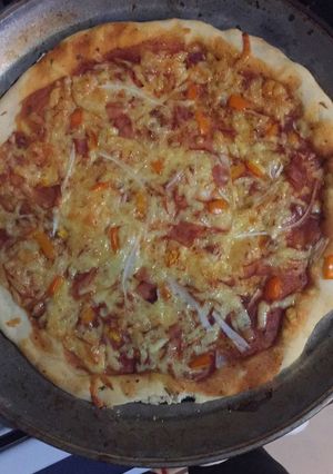 Una foto de Pizza casera