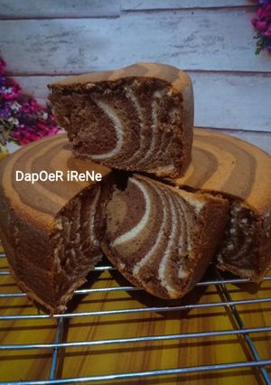 Foto resep Bolu zebra putih telur