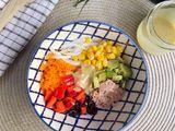 Bowl de arroz crujiente en Airfryer