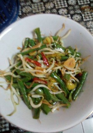 Foto resep Tumis kacang panjang, toge