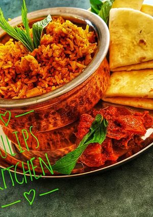 A picture of Chicken Biryani.