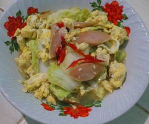 Praktis Memasak Telur orak arik sawi putih Praktis Enak Praktis Memasak Telur orak arik sawi putih Praktis Enak