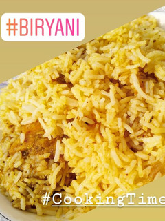 A picture of Chicken Biryani.
