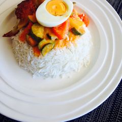 A picture of Pandan Coconut Rice.
