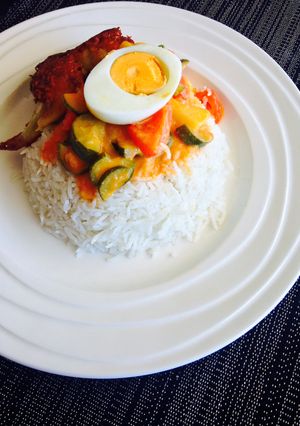 A picture of Pandan Coconut Rice.