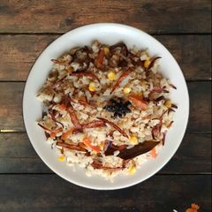 A picture of Corn Pulao.