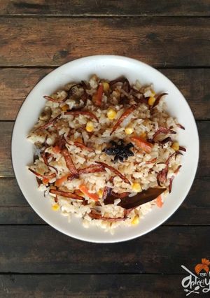 A picture of Corn Pulao.