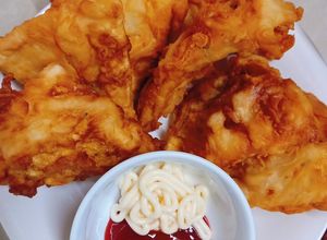 Hình của món Trứng chiên giòn.