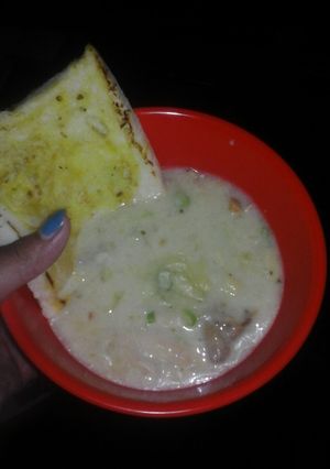 Foto resep Sup krim kentang + Roasted Garlic Bread