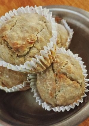 Una foto de Muffins de pera y banana para bebes