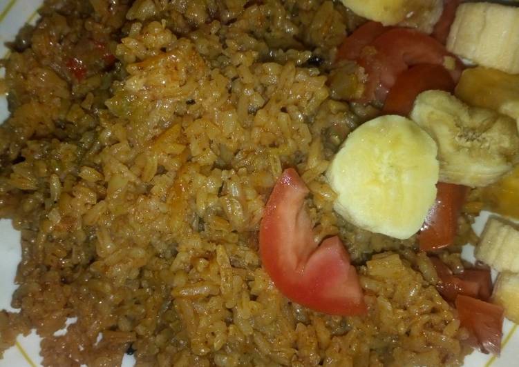 Recipe of Ultimate Pilau with tomatoes and bananas