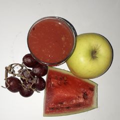A picture of Watermelon-Apple-Grapes Smoothie (Ramadhan contest).