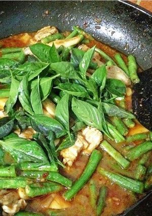 รูปของ ผัดพริกแกงถั่ว(หมูสามชั้น)