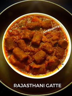রাজস্থানী_গটটৈ (Rajasthani gatte ki sabji recipe in Bengali) রেসিপির প্রধান ছবি