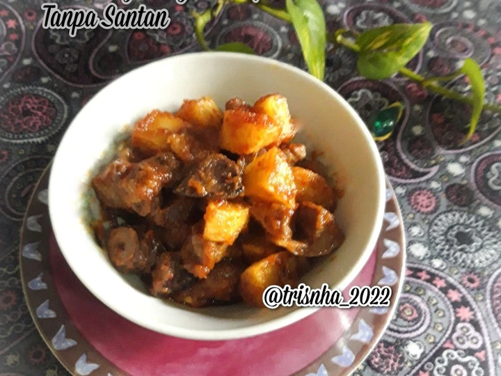 Cara Simple Menyiapkan Resep  Sambal Goreng Ati Ampela (tanpa santan) yang Enak, Lezat