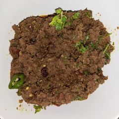A picture of Beef keema fry.