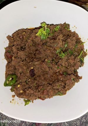 A picture of Beef keema fry.